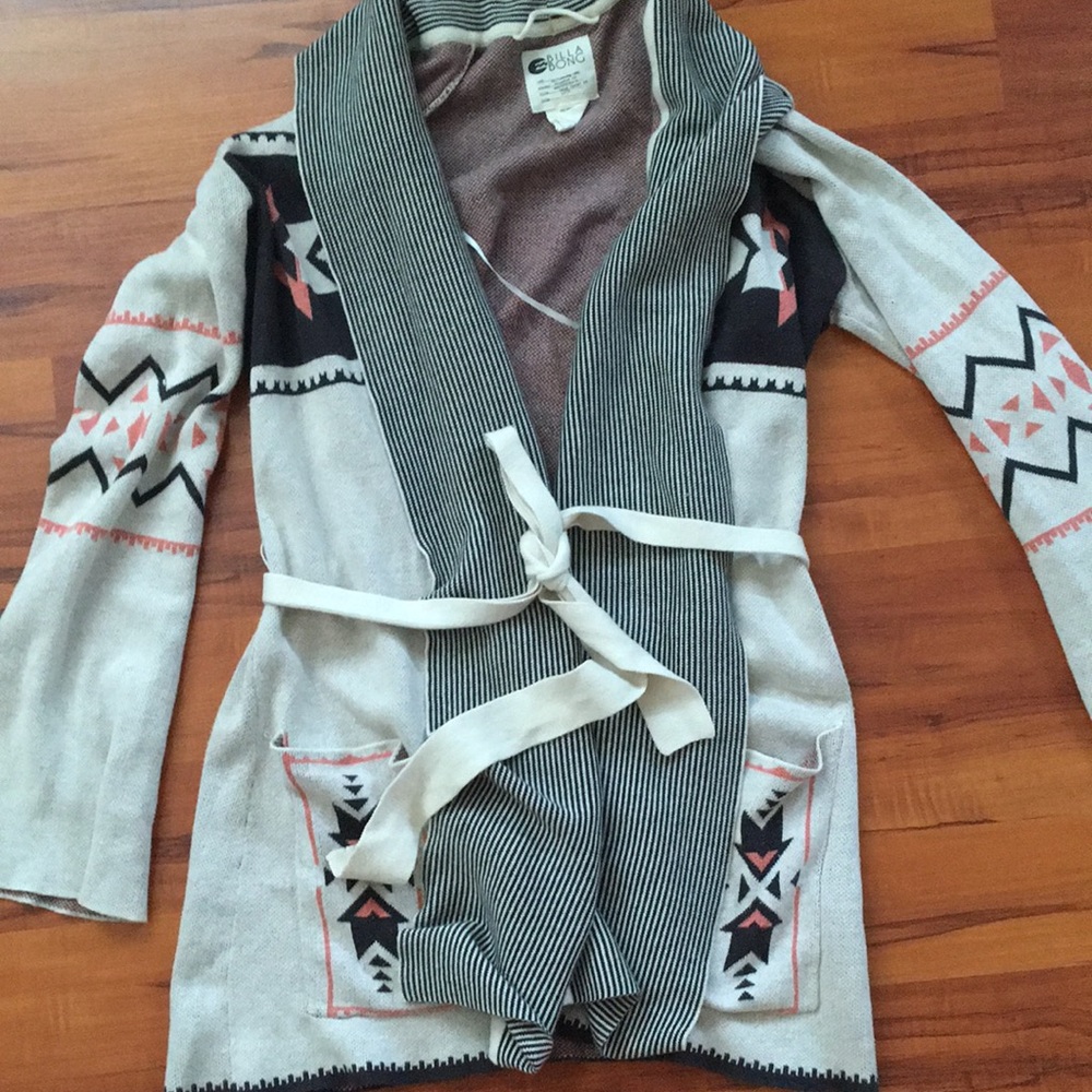 Billabong Tribal Print Long Cardigan